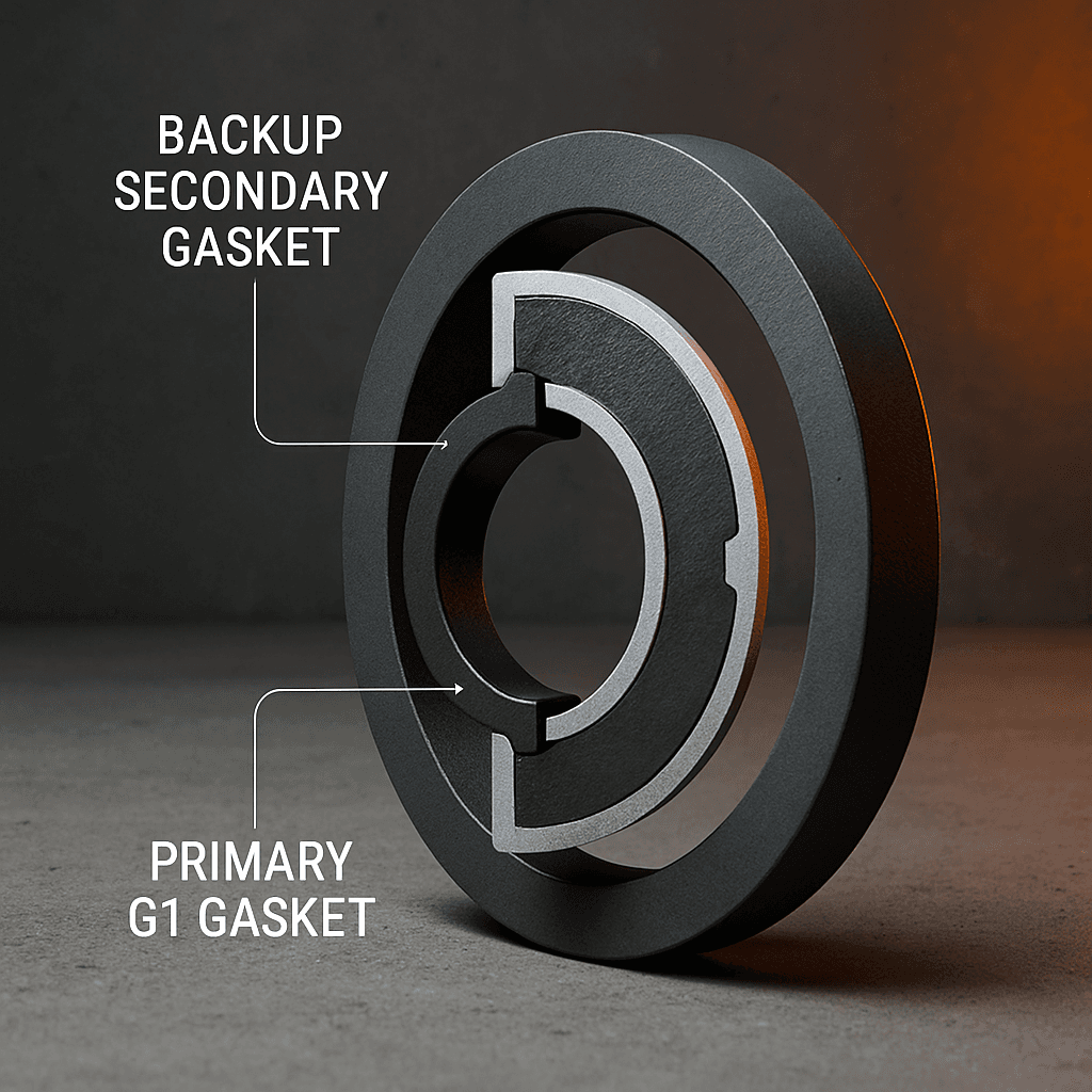Backup Secondary Gasket in field 1