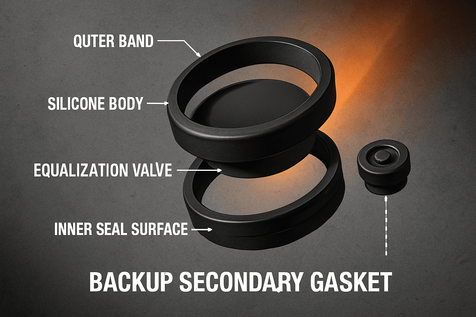 Backup Secondary Gasket exploded view