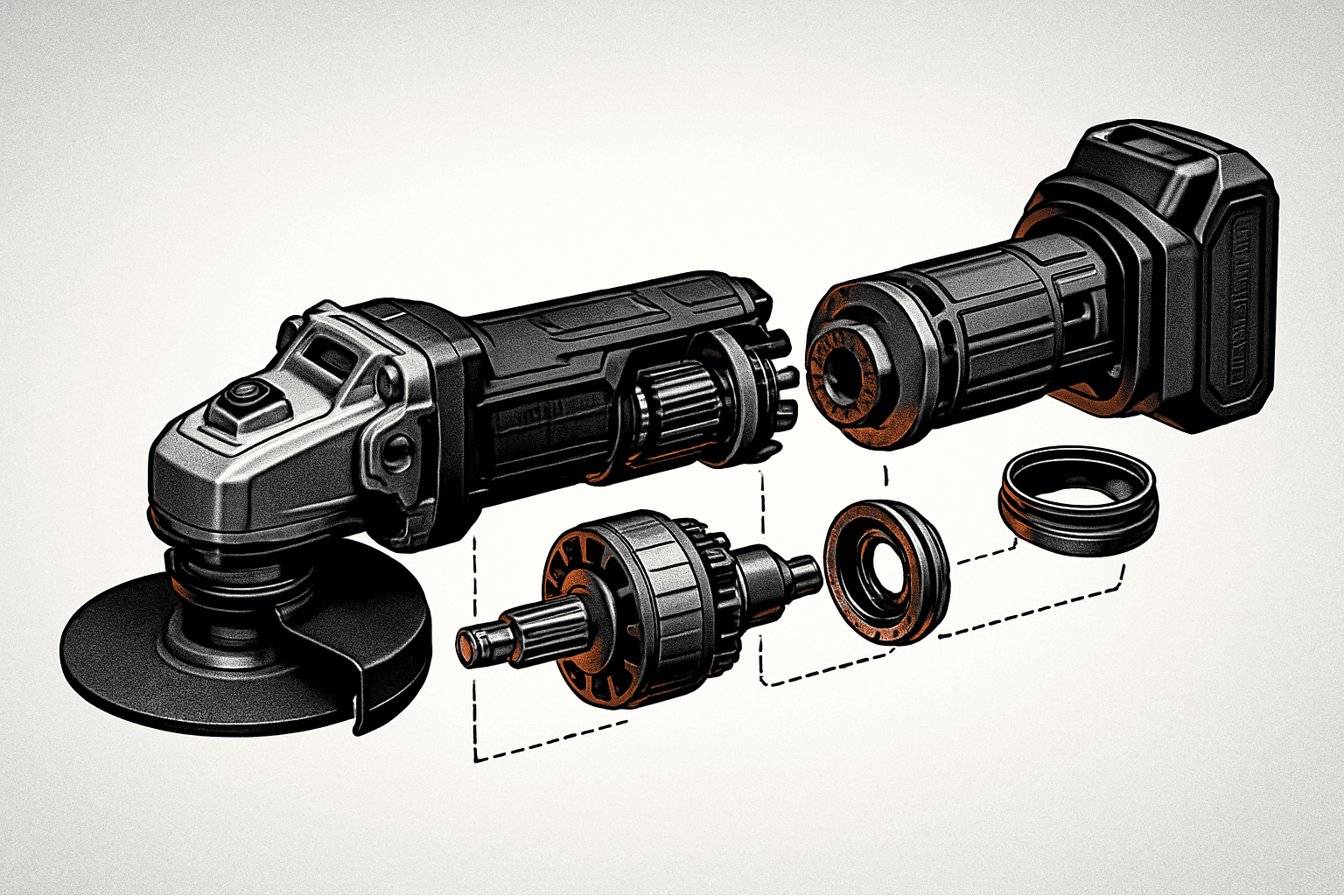 The Grinder exploded view